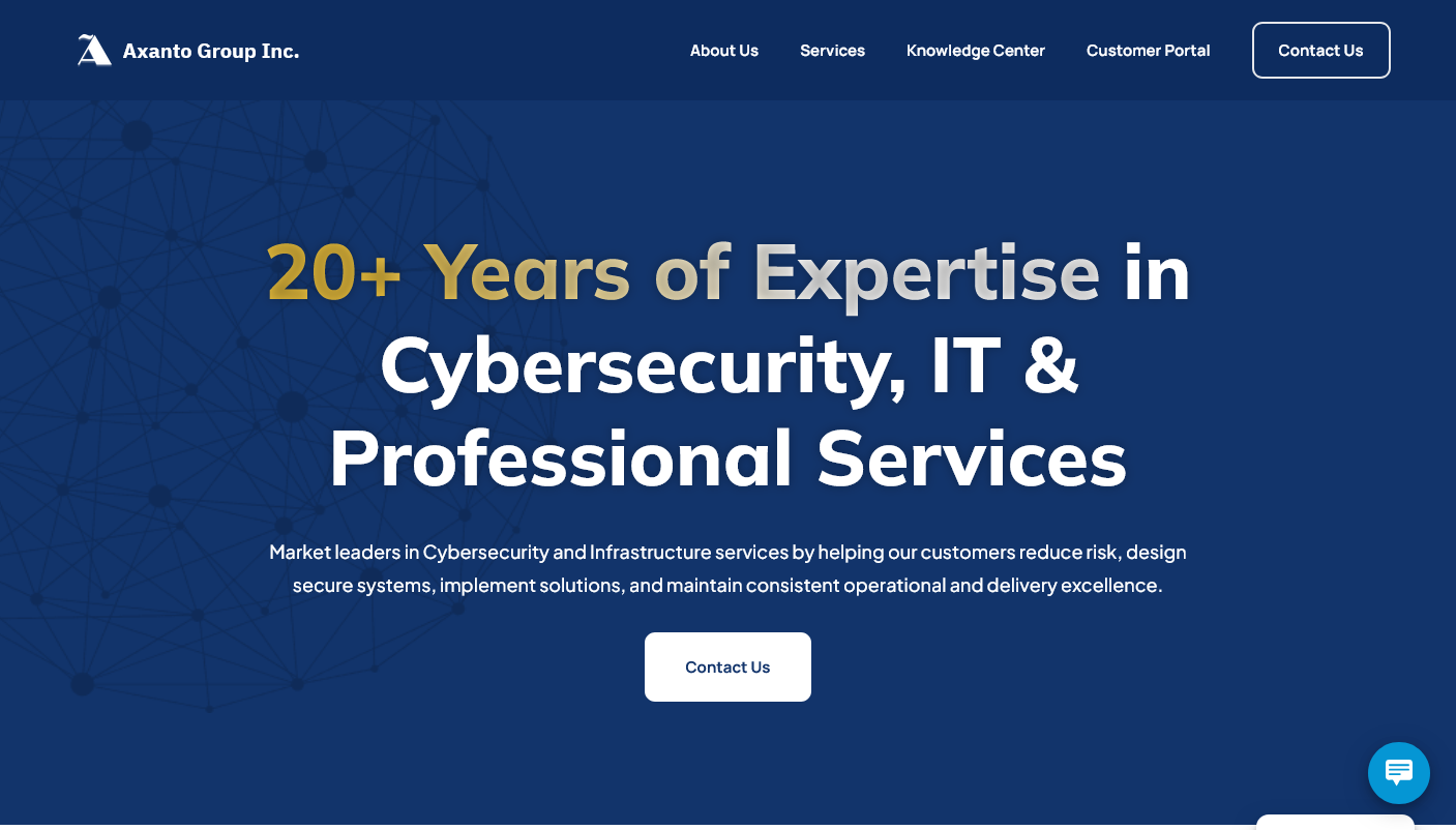 Axanto Group Inc Website Redesign - https://axantogroup.com/
